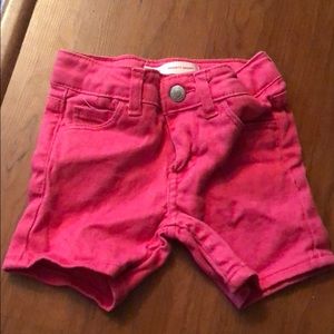 3T pink Levi shorts with heart shape back pockets